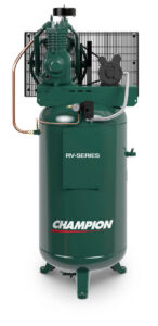Champion Air Compressor, 5 HP 230 Volt Single Phase, 80 Gallon Vertical Tank