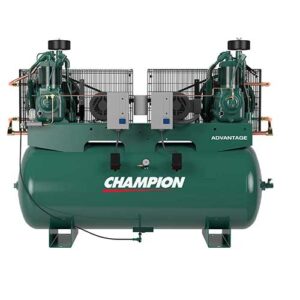 Champion Duplex Advantage R-15 Pumps 5 HP Two Stage Reciprocating Air Compressor, 120 Gallon Tank 200-208 Volt 3 Phase